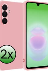 BASEY. BASEY. Samsung Galaxy A18 Hoesje Siliconen - Lichtroze - 2 PACK