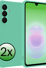 BASEY. BASEY. Samsung Galaxy A18 Hoesje Siliconen - Mintgroen - 2 PACK