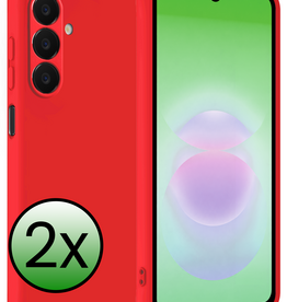 BASEY. BASEY. Samsung Galaxy A18 Hoesje Siliconen - Rood - 2 PACK