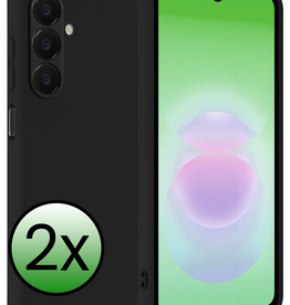BASEY. BASEY. Samsung Galaxy A18 Hoesje Siliconen - Zwart - 2 PACK