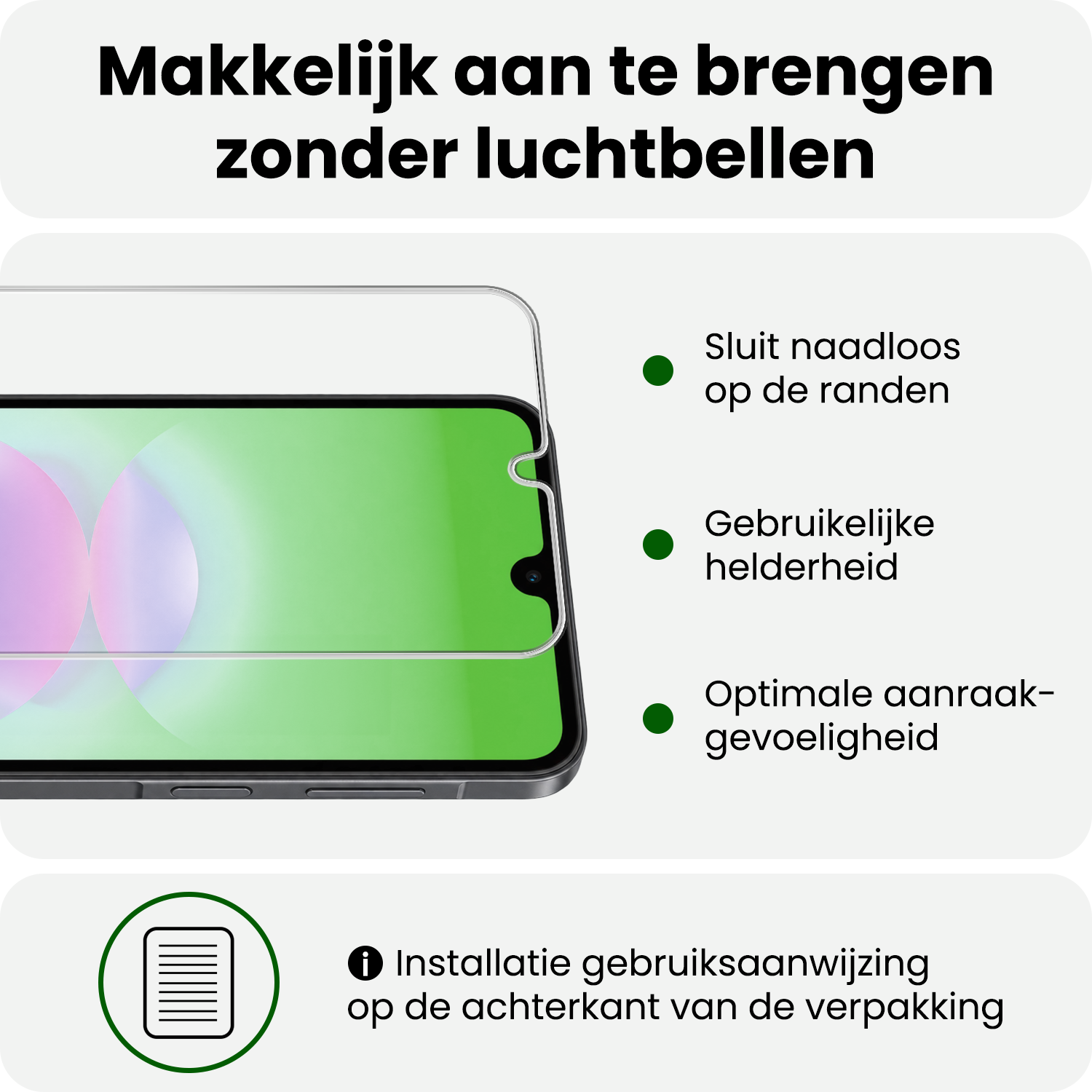 BASEY. BASEY. Samsung Galaxy A18 Hoesje Siliconen Met Screenprotector - Lichtblauw