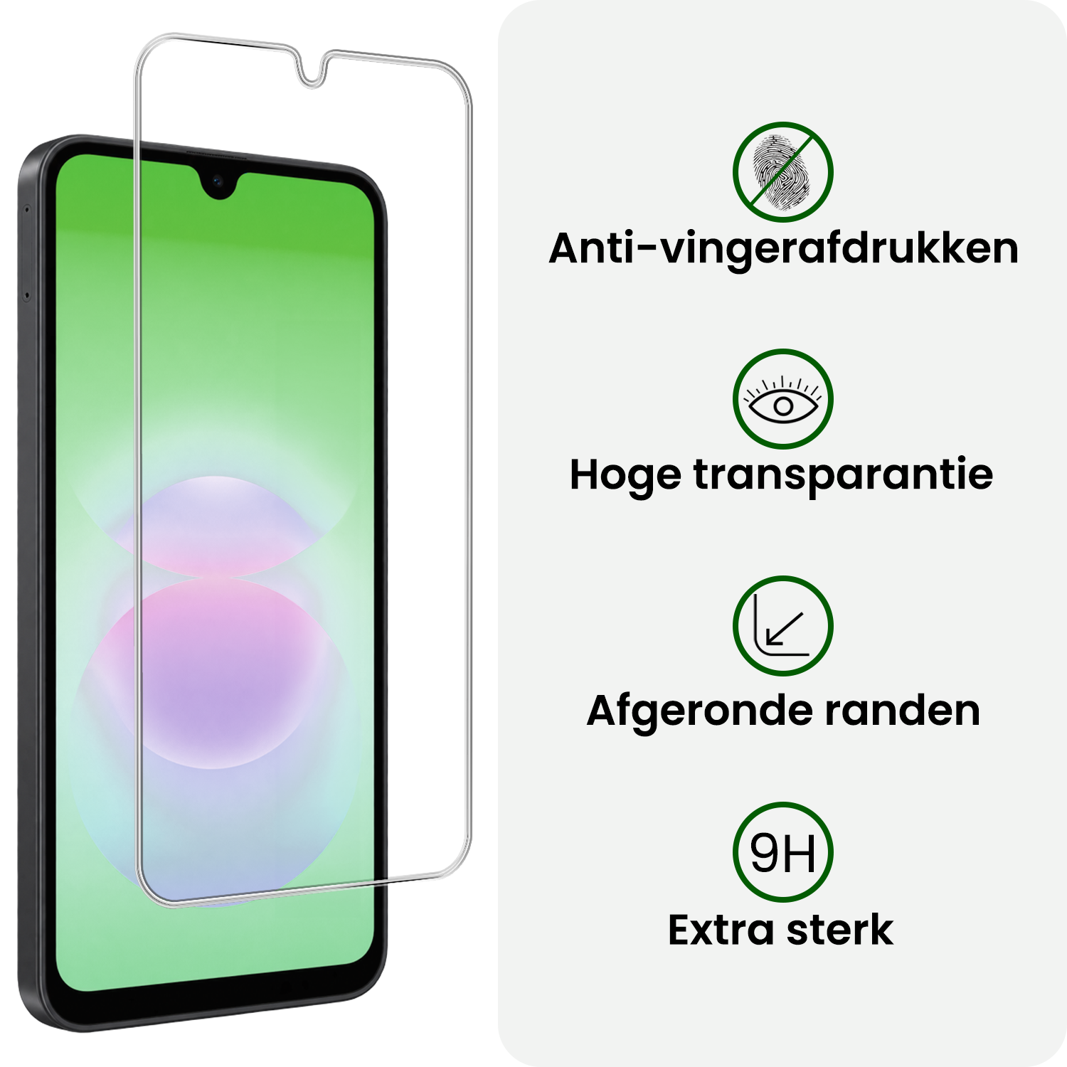 BASEY. BASEY. Samsung Galaxy A18 Hoesje Siliconen Met 2x Screenprotector - Lila