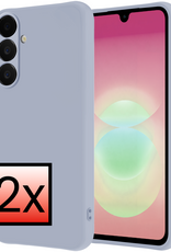 NoXx NoXx Samsung Galaxy A18 Hoesje Siliconen - Lila - 2 PACK