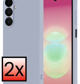 NoXx NoXx Samsung Galaxy A18 Hoesje Siliconen - Lila - 2 PACK