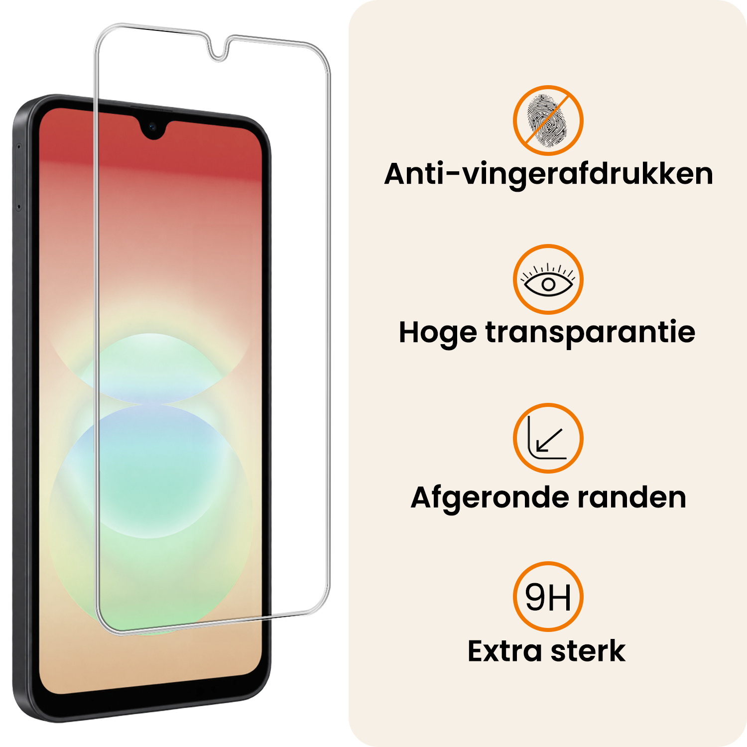 Nomfy Nomfy Samsung Galaxy A18 Hoesje Siliconen Met 2x Screenprotector - Zwart