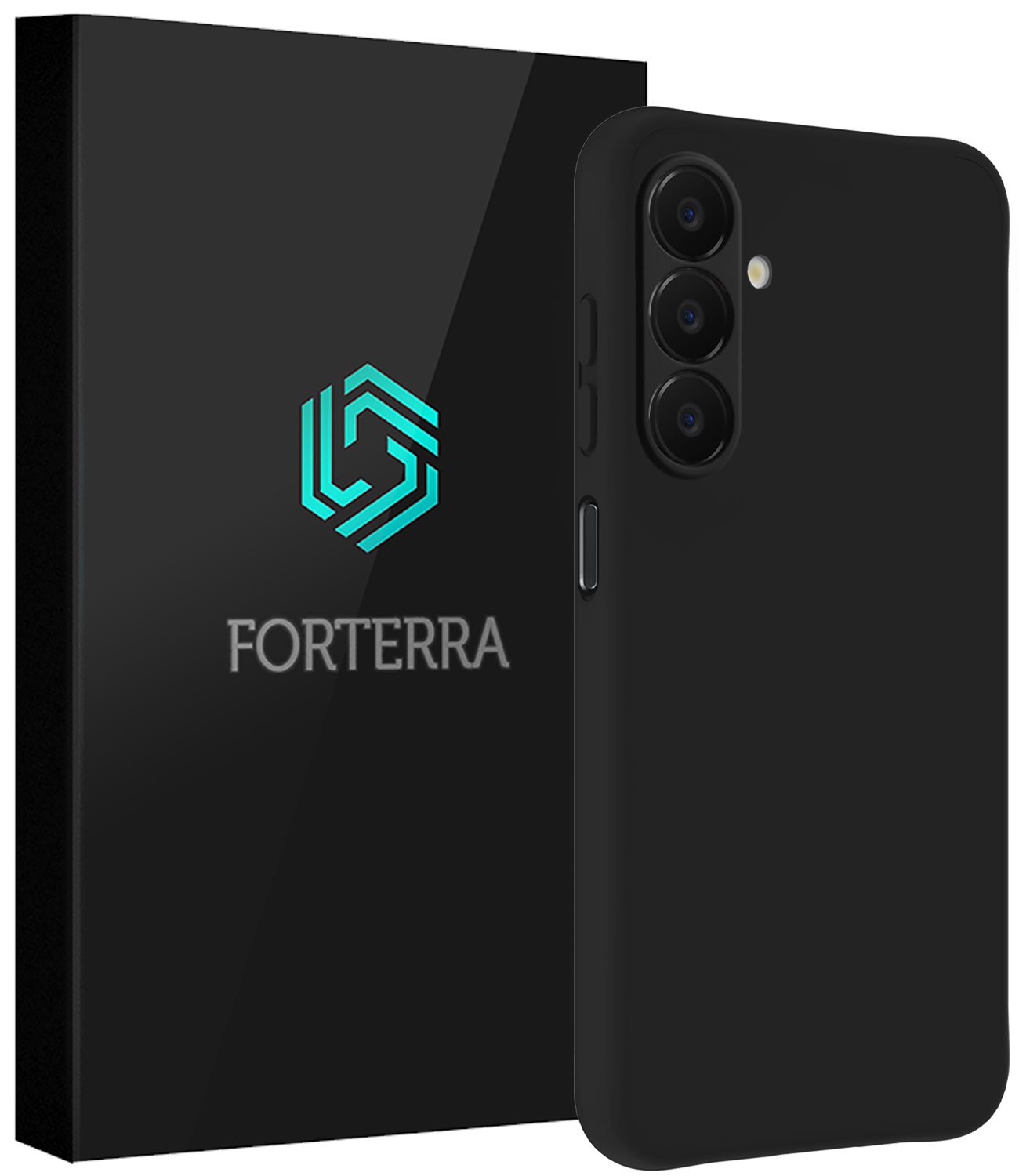 Forterra Forterra Samsung Galaxy A18 Hoesje Siliconen - Zwart