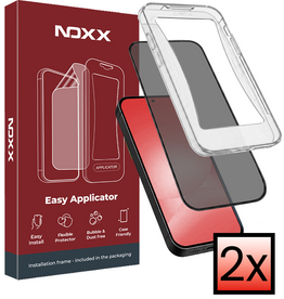 NoXx NoXx Samsung Galaxy A56 Hybrid Privacy Screenprotector - 2 PACK