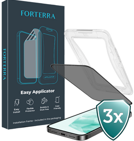 Forterra Forterra Samsung Galaxy A35 Hybrid Privacy Screenprotector - 3 PACK