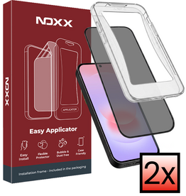 NoXx NoXx Samsung Galaxy A37 Hybrid Privacy Screenprotector - 3 PACK