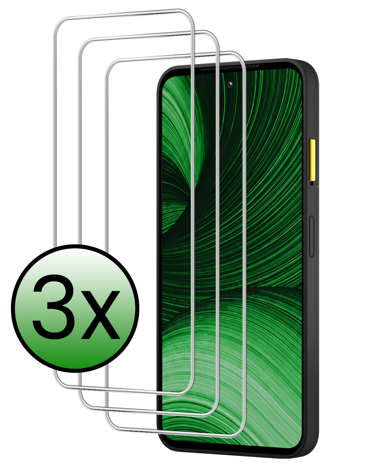 BASEY. BASEY. Fairphone Gen 6+ Screenprotector Glas - 3 PACK