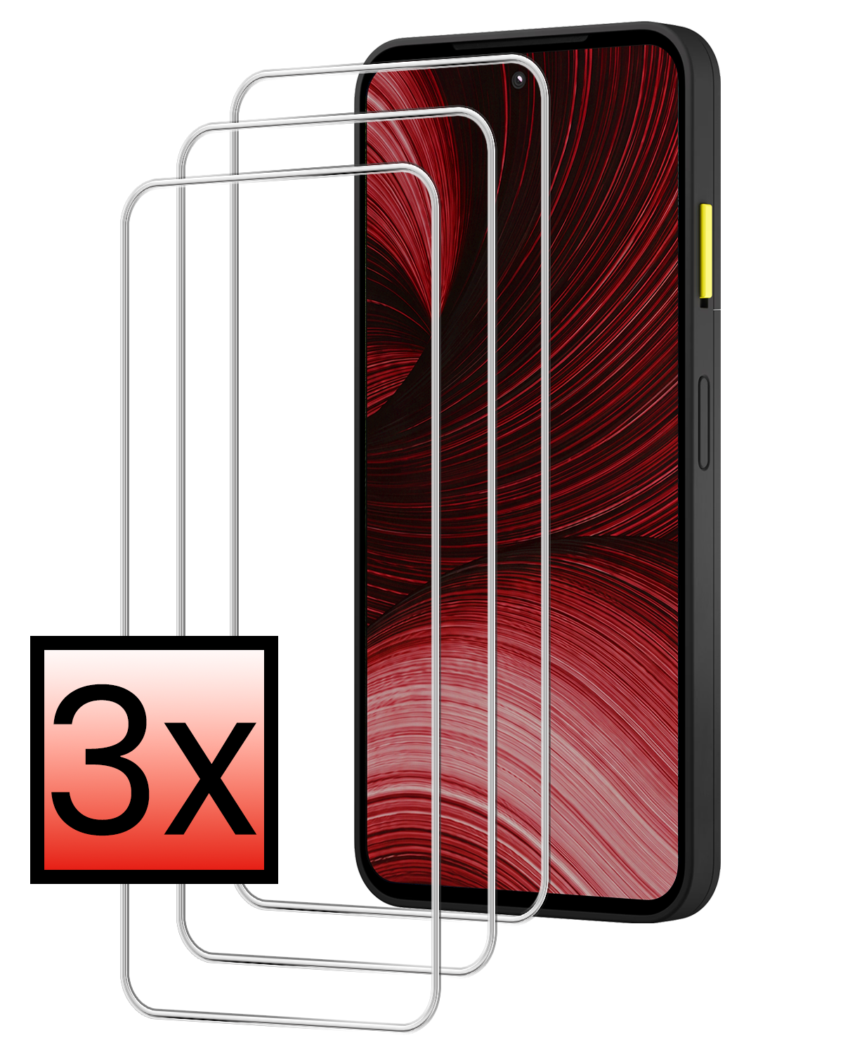 NoXx NoXx Fairphone Gen 6+ Screenprotector Glas - 3 PACK