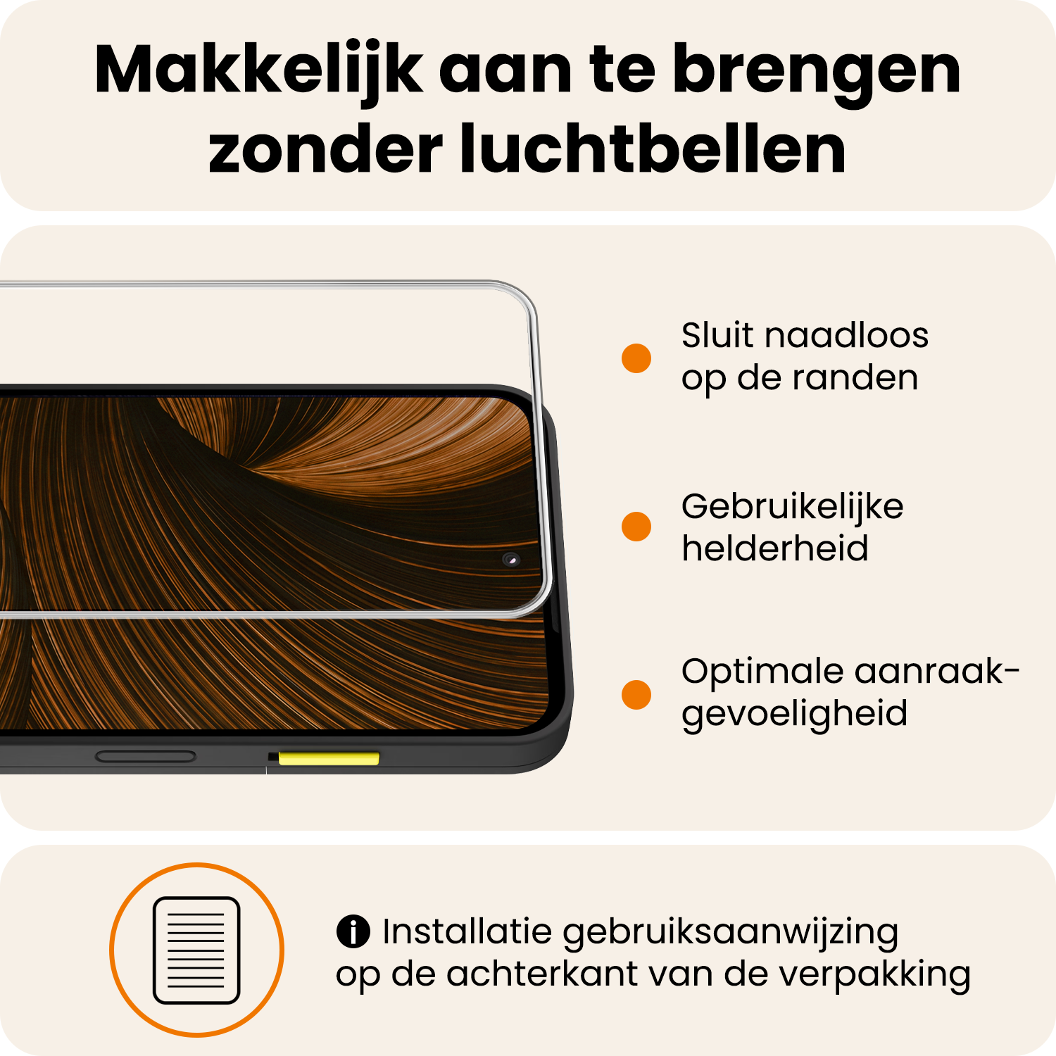 Nomfy Nomfy Fairphone Gen 6+ Screenprotector Glas - 3 PACK