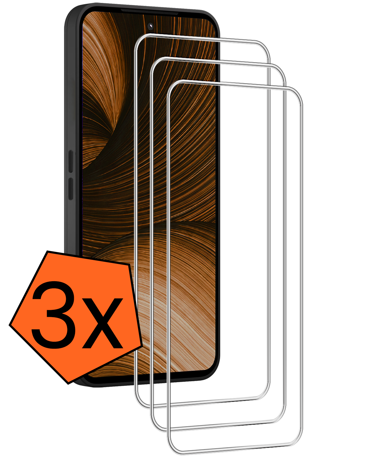 Nomfy Nomfy Fairphone Gen 6+ Screenprotector Glas - 3 PACK
