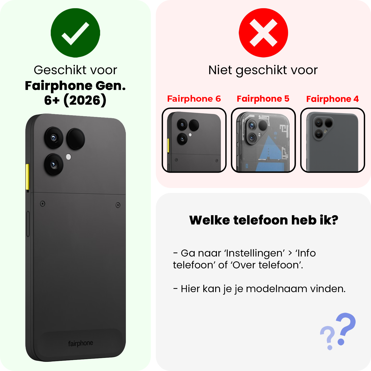Forterra Forterra Fairphone Gen 6+ Screenprotector Glas