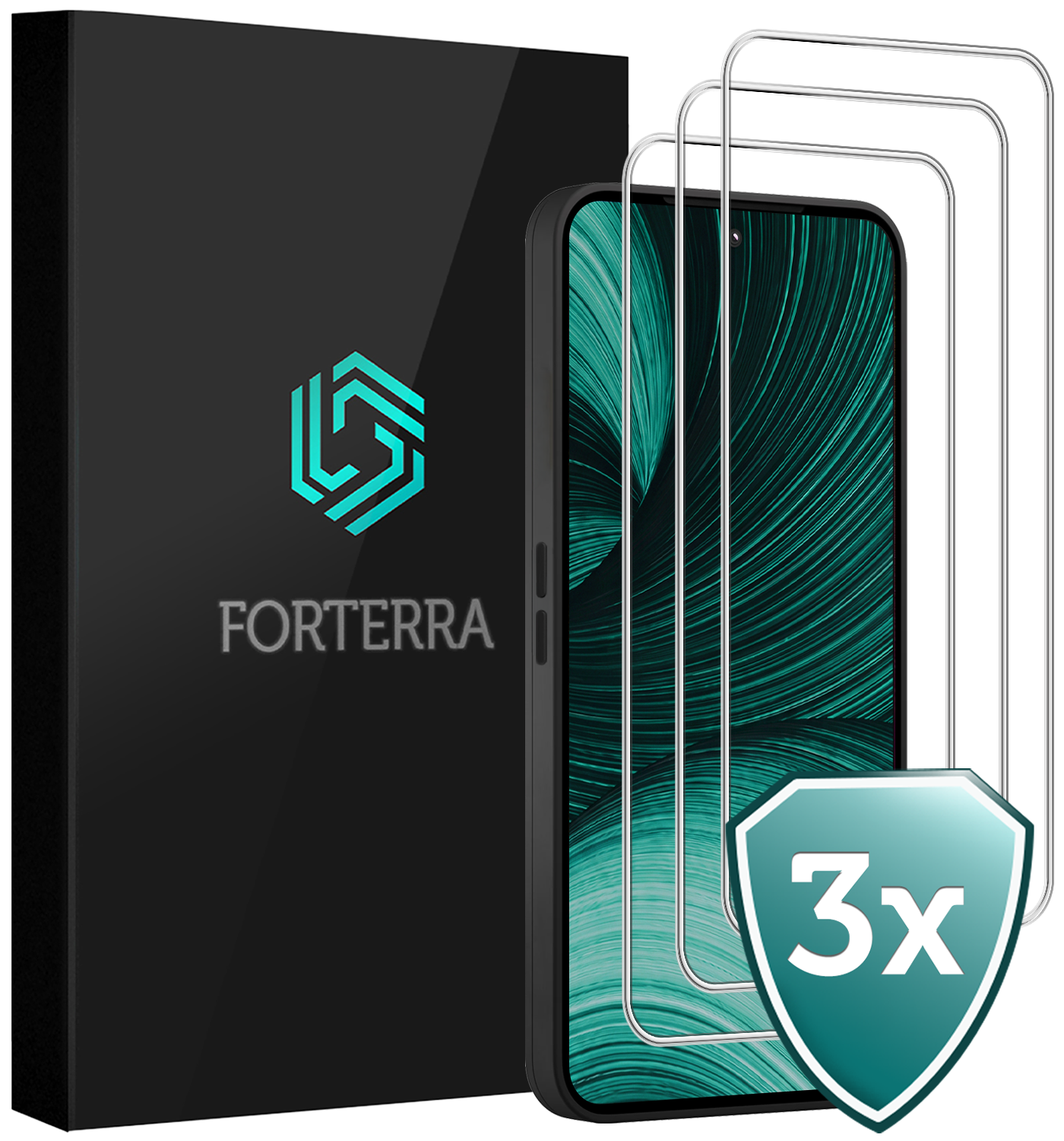 Forterra Forterra Fairphone Gen 6+ Screenprotector Glas - 3 PACK