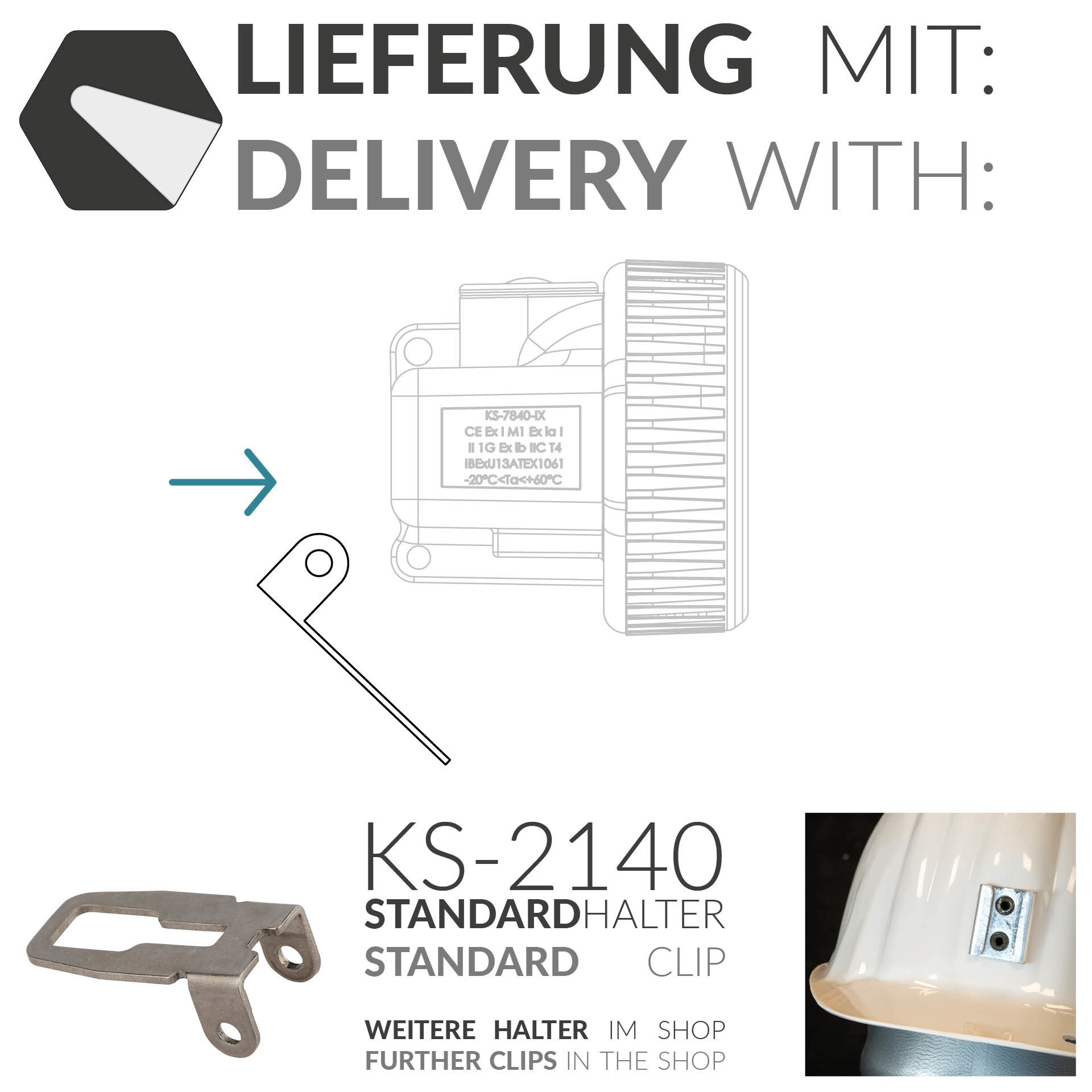 ATEX helmlamp KS-IX - Zone 0 /M1 - KSE Lights