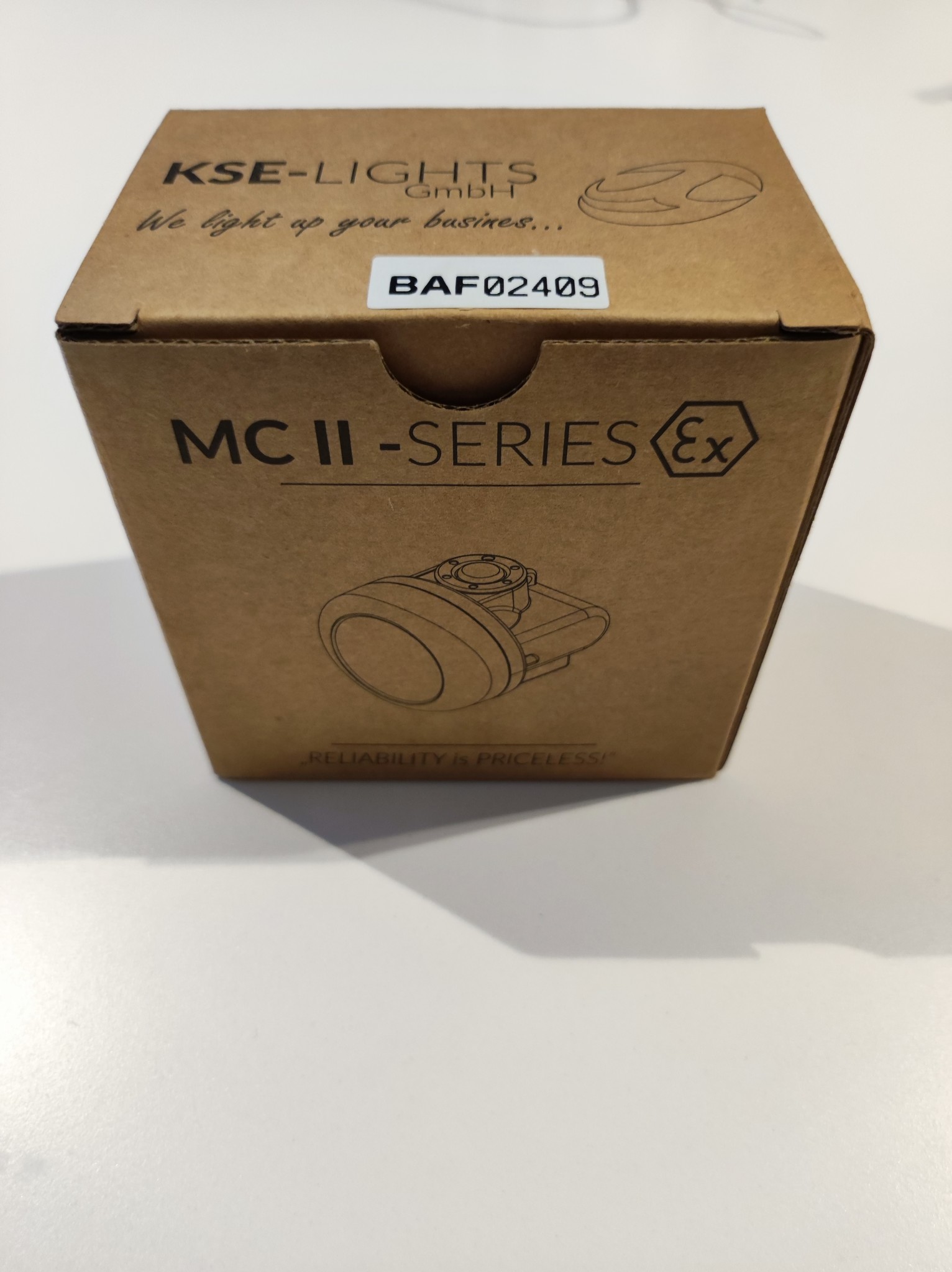 Explosieveilige Helmlamp - MCII uitgelicht