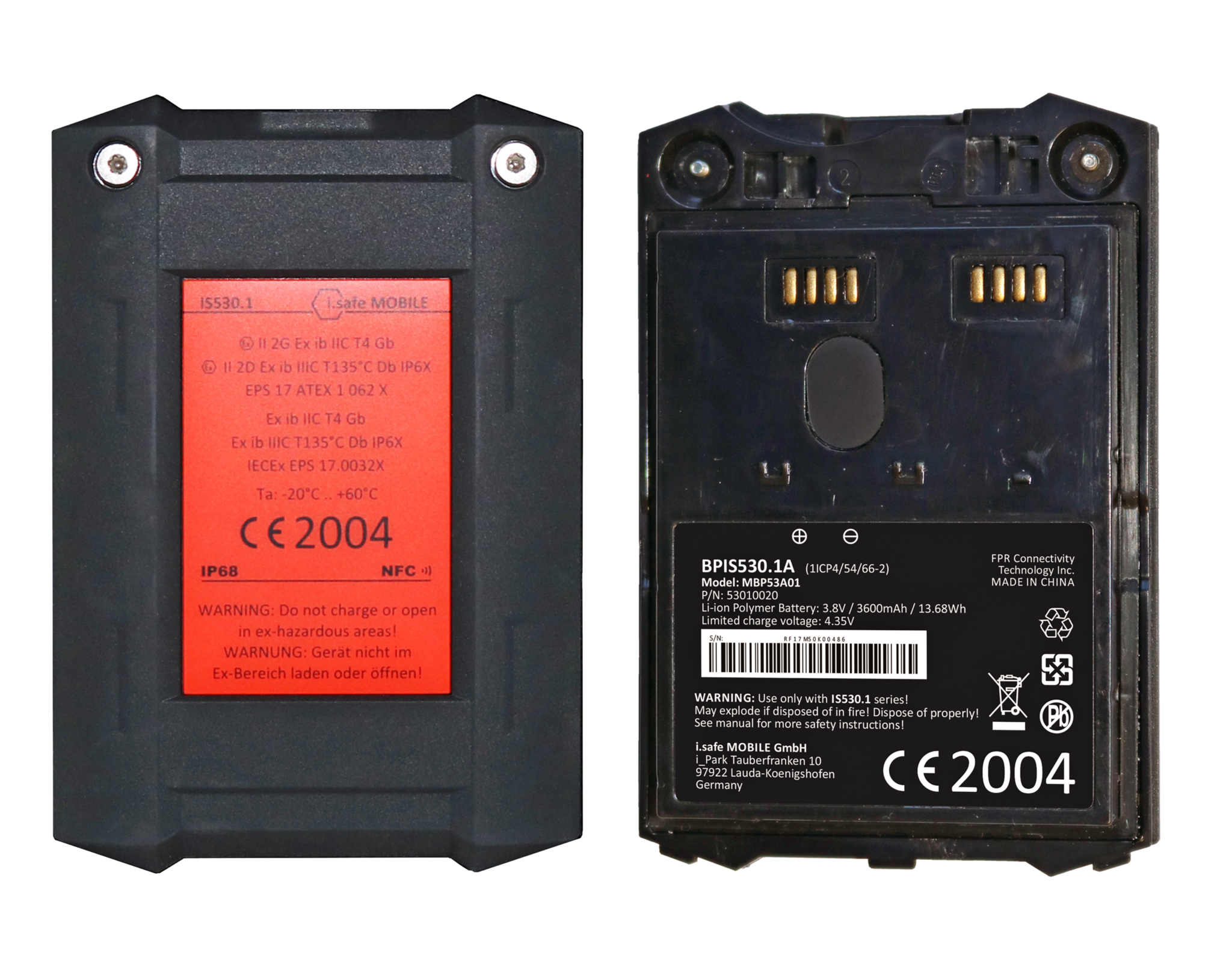 Accu BPIS530.1A voor IS530.1 - i.safe MOBILE