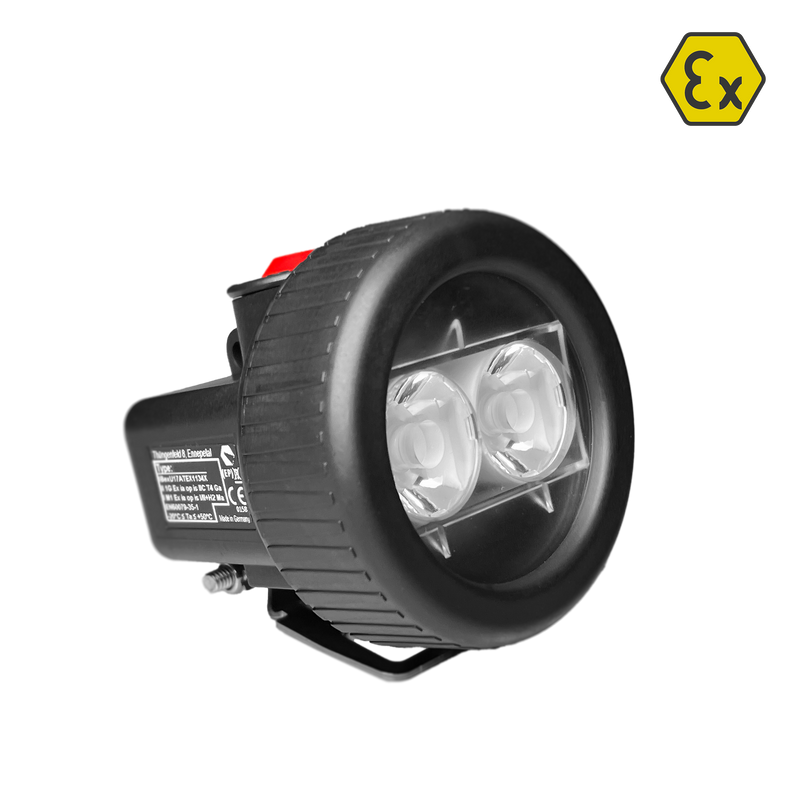ATEX Helmlamp KS-IX Dual spot - Zone 0/M1 - KSE-Lights