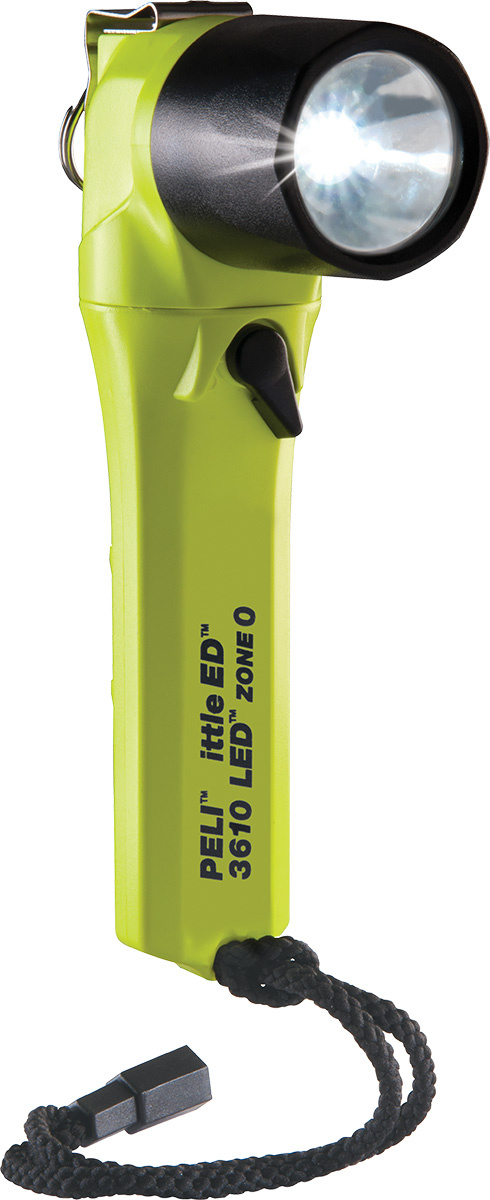 ATEX Zaklamp Little Ed Right Angle 3610Z0 Geel - Zone 0 - Peli