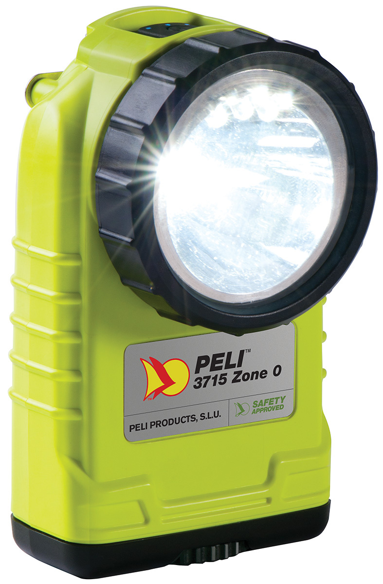 ATEX Handlamp Right angle 3715Z0 Geel - Zone 0 - Peli