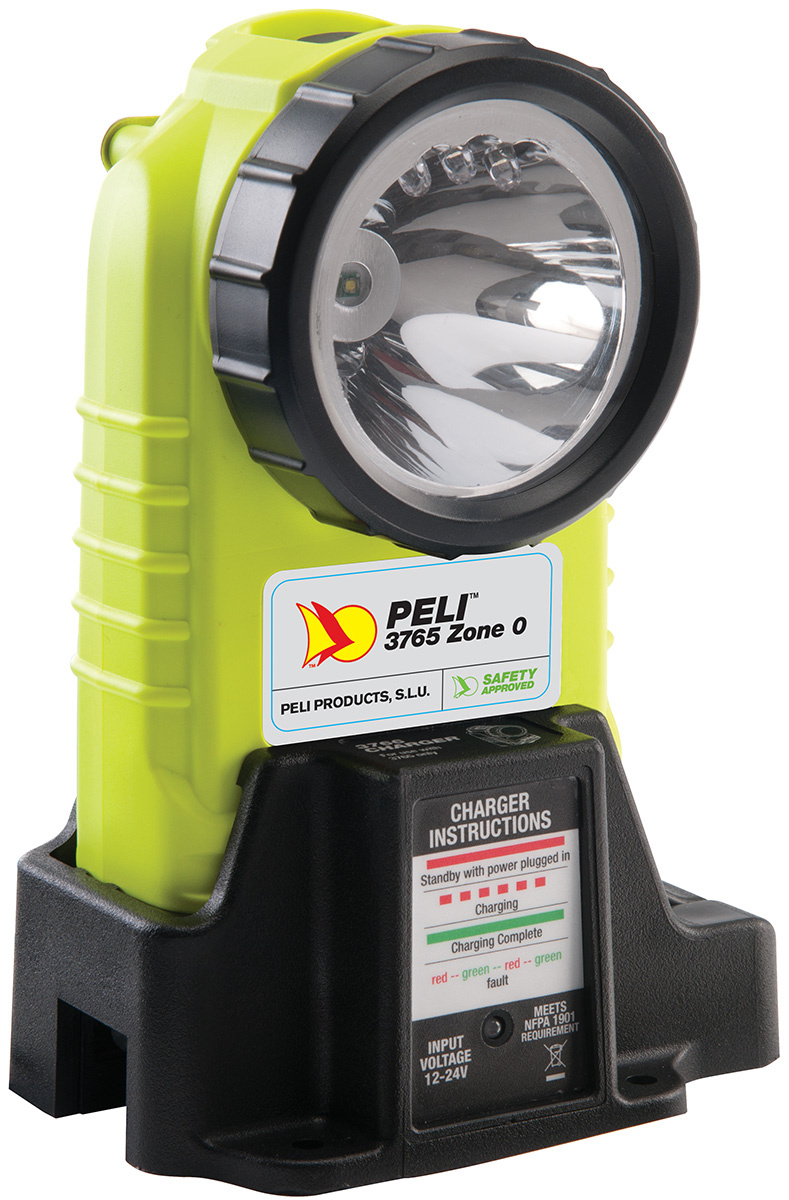 ATEX Handlamp Right Angle 3765Z0 Geel - Zone 0 - Peli