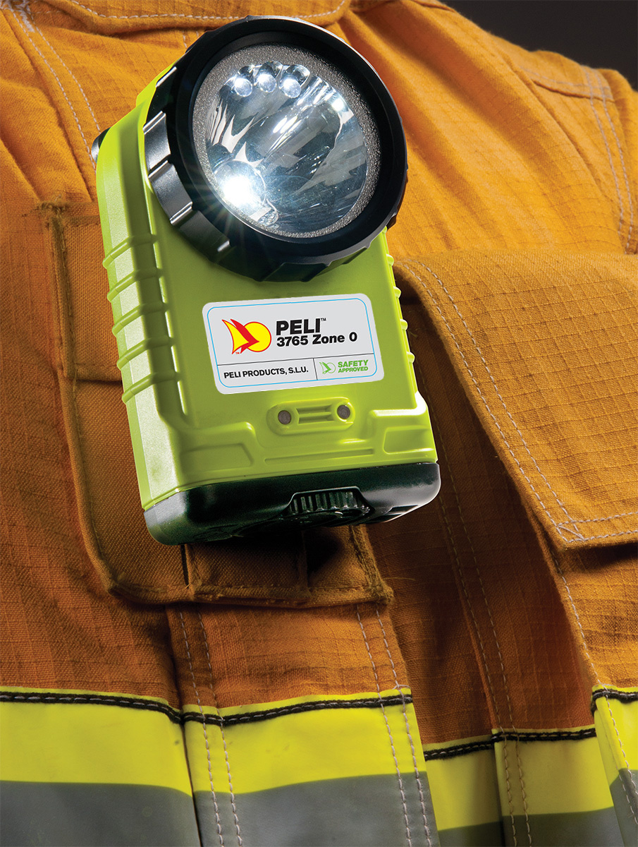 ATEX Handlamp Right Angle 3765Z0 Geel - Zone 0 - Peli