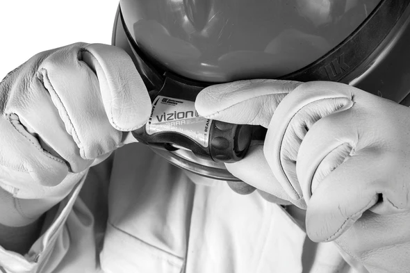 ATEX Hoofdlamp 3AAA‑eLED Vizion II - zwart - Zone 0/21 - UK Underwater Kinetics