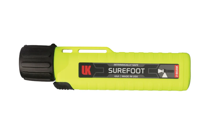 ATEX Zaklamp 4AA eLED SUREFOOT - Geel - Zone 0/20 - UK Underwater Kinetics