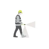 ATEX Zaklamp 4AA eLED SUREFOOT - Geel - Zone 0/20 - UK Underwater Kinetics