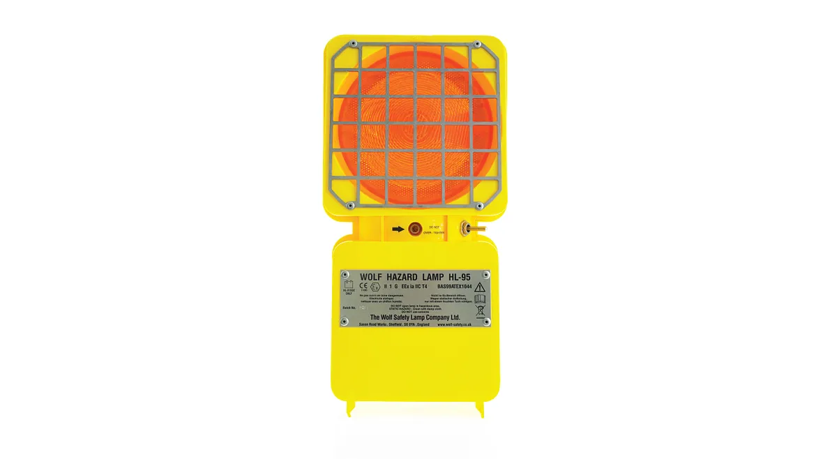 ATEX Waarschuwingslamp HL‑95 amber, excl. batterij - Zone 0 - Wolf
