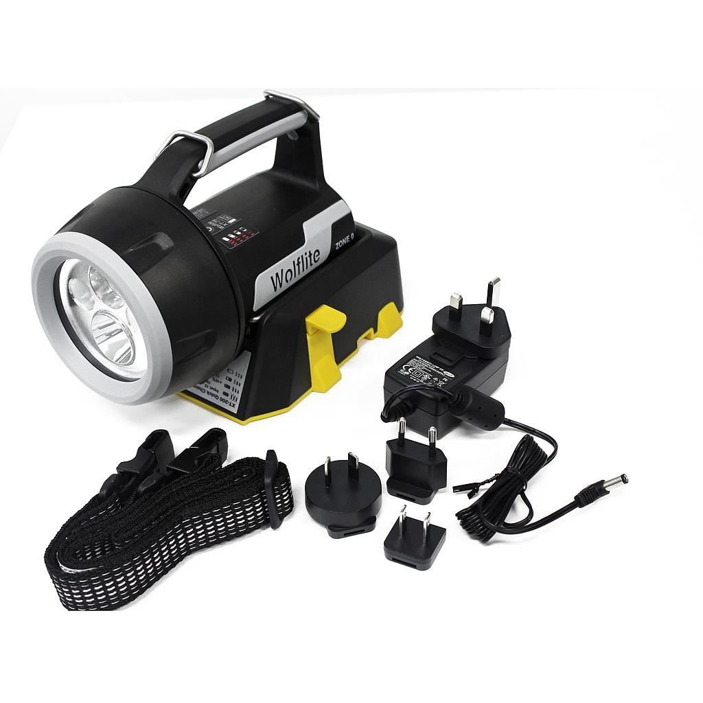 ATEX Handlamp XT‑75H incl. oplader - Zone 0/21 - Wolf