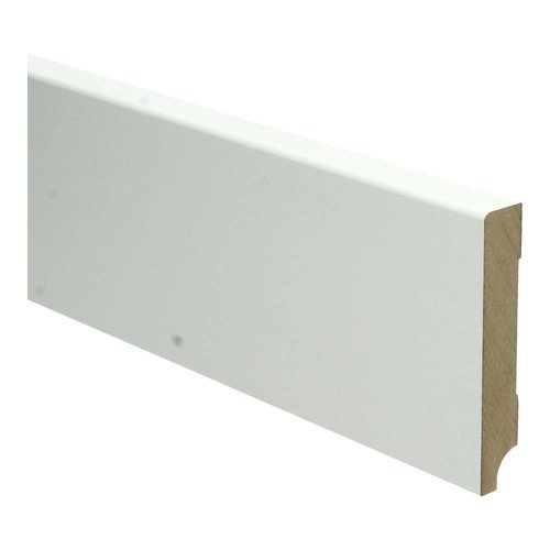 Basics4Home 15mm MDF Moderne Plint Recht Wit Voorgelakt RAL9010