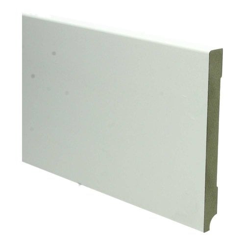 Basics4Home 15mm MDF Moderne Plint Recht Wit Voorgelakt RAL9010