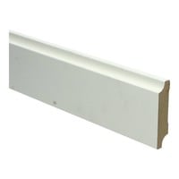 15mm MDF Retro Plint Wit Voorgelakt RAL9010