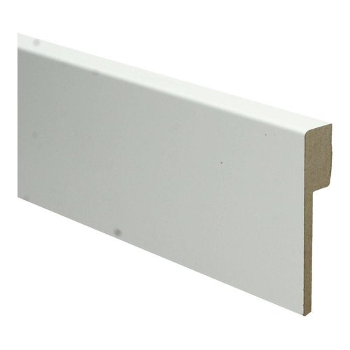 Basics4Home 18mm MDF Moderne Renovatie Plint Recht Wit Voorgelakt RAL9010