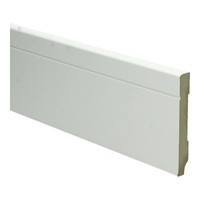 12mm MDF Tijdloze Plint Wit Voorgelakt RAL9010