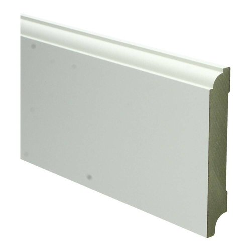 Basics4Home 18mm MDF Eigentijdse Plint Wit Voorgelakt RAL9010