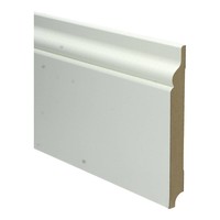 18mm MDF Romantische Plint Wit Voorgelakt RAL9010