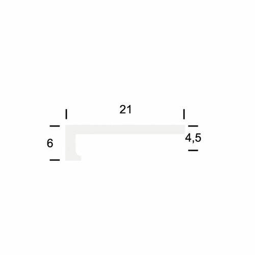 Basics4Home Hoeklijnprofiel zelfklevend 4mm