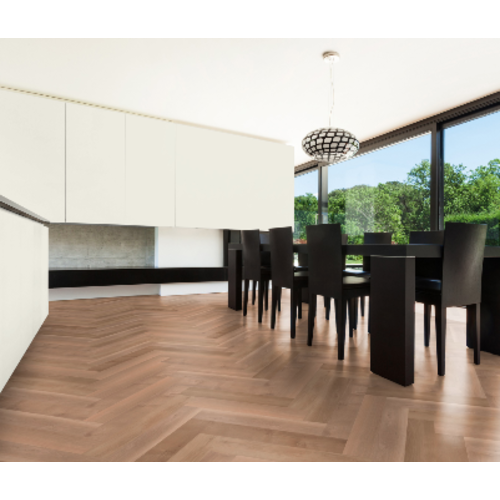 MFlor 40822 Pure Sycamore Parva Plus Dryback Visgraat PVC