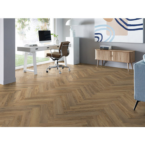 MFlor 41215 Apulia Parva Oak Visgraat Dryback PVC