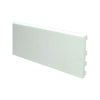 15mm Flexibele Moderne plint wit