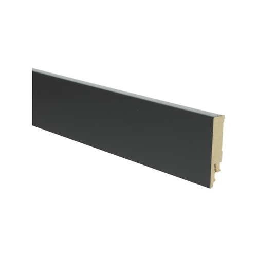 Basics4Home 27250 RAL9005 Zwart 70mm MDF folieplint