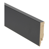 27136 Hoogglans Zwart 70mm MDF folieplint