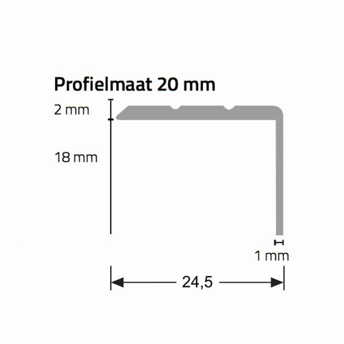 Basics4Home Hoeklijnprofiel schroef 20mm