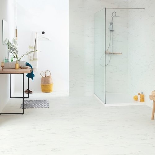 Quick-Step AVSTU40136 Carrara Marmer Wit Oro Alpha Rigid Click Quick-Step AVSTU40136 Carrara Marmer Wit Oro Alpha Rigid Click