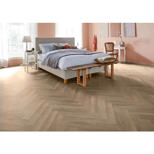 MFlor 41925 Douro Parva River Oak XL Visgraat Dryback PVC