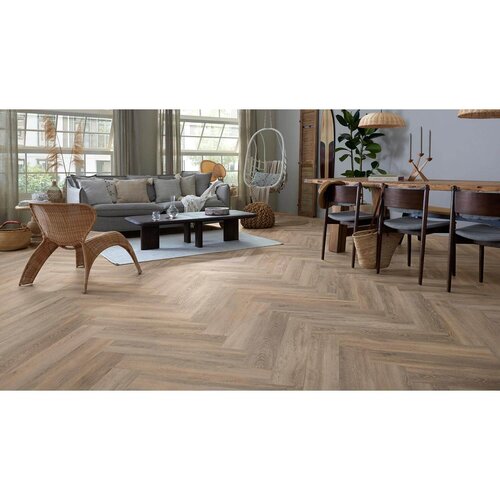 MFlor 46413 Calabria Authentic Parva Oak XL Visgraat Dryback PVC