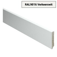 9mm MDF Moderne Plint Voorgelakt RAL9016